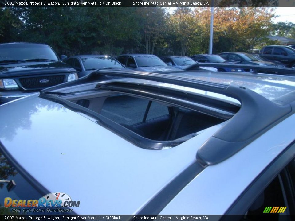 2002 Mazda Protege 5 Wagon Sunlight Silver Metallic / Off Black Photo #9