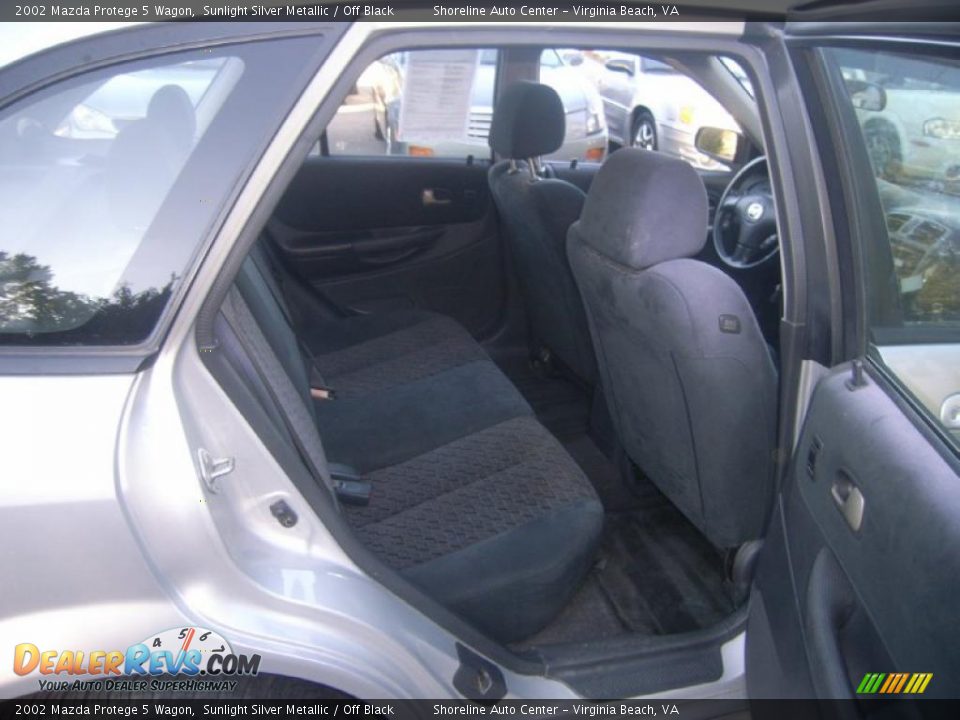 2002 Mazda Protege 5 Wagon Sunlight Silver Metallic / Off Black Photo #13
