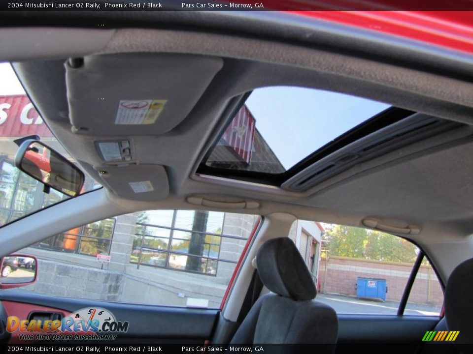 2004 Mitsubishi Lancer OZ Rally Phoenix Red / Black Photo #12