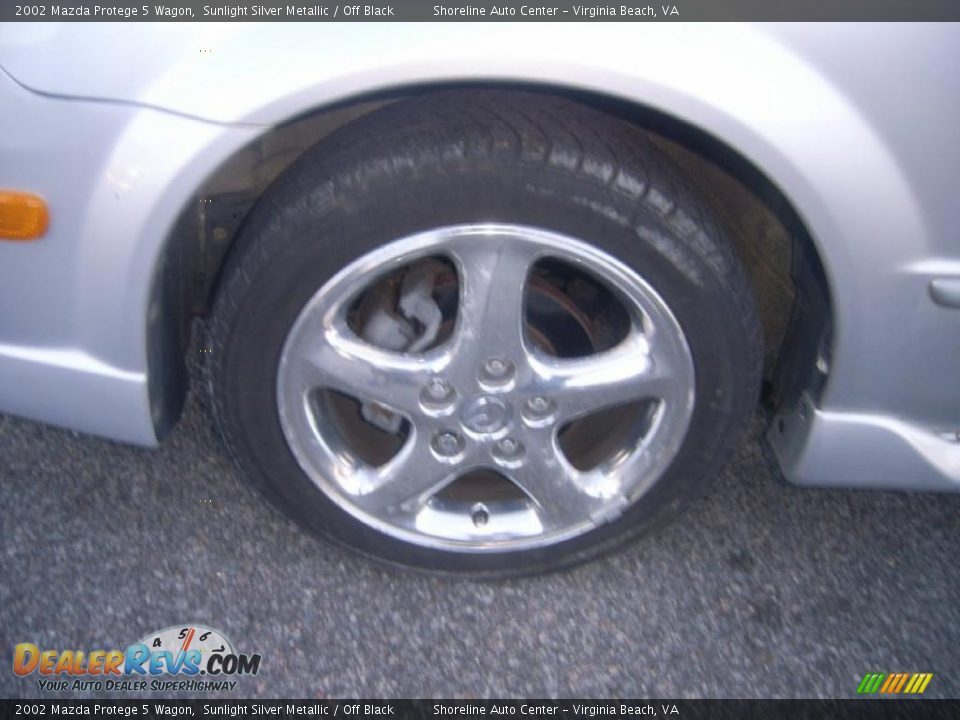 2002 Mazda Protege 5 Wagon Sunlight Silver Metallic / Off Black Photo #21
