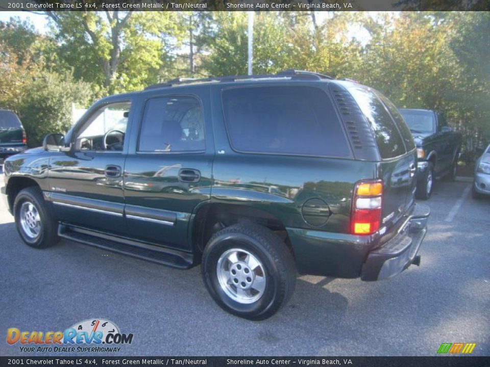 2001 Chevrolet Tahoe LS 4x4 Forest Green Metallic / Tan/Neutral Photo #3