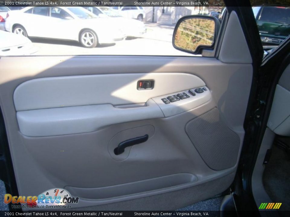 2001 Chevrolet Tahoe LS 4x4 Forest Green Metallic / Tan/Neutral Photo #14