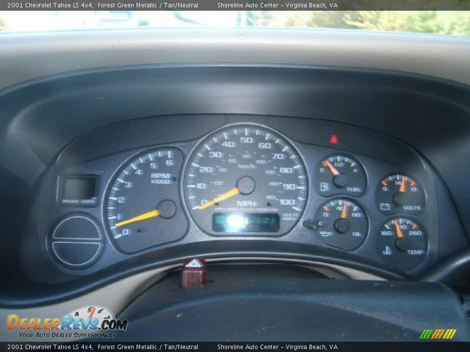 2001 Chevrolet Tahoe LS 4x4 Forest Green Metallic / Tan/Neutral Photo #19