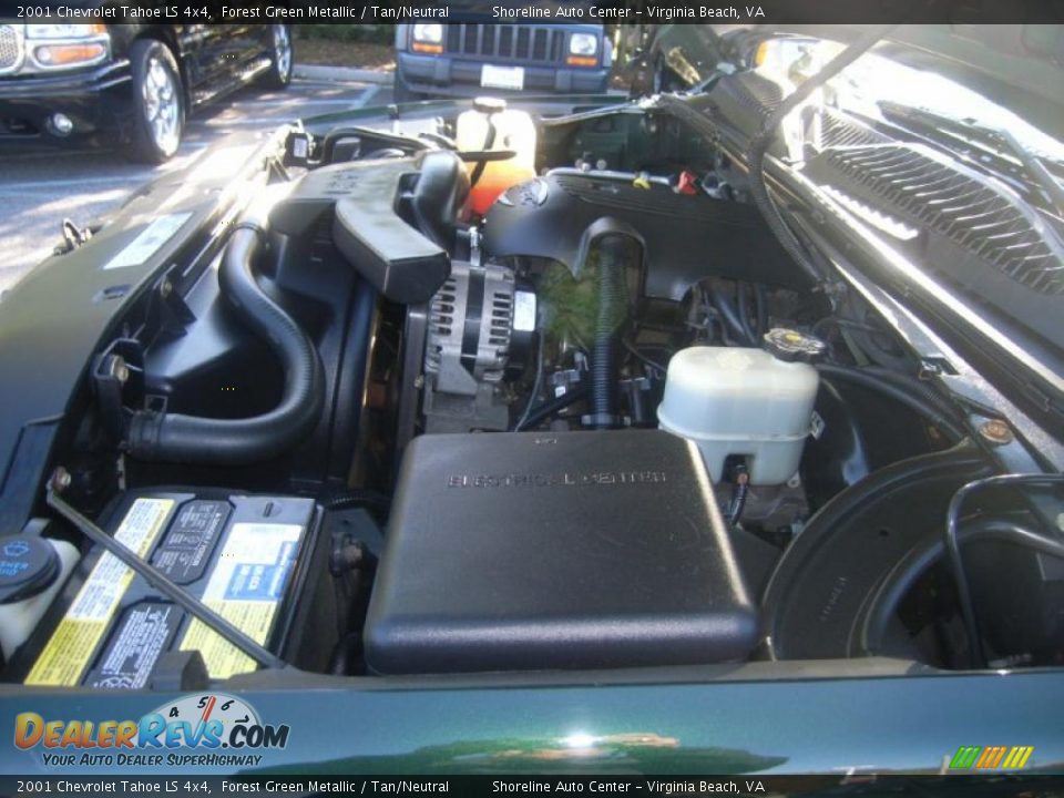 2001 Chevrolet Tahoe LS 4x4 Forest Green Metallic / Tan/Neutral Photo #22
