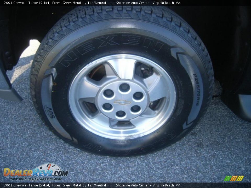 2001 Chevrolet Tahoe LS 4x4 Forest Green Metallic / Tan/Neutral Photo #23