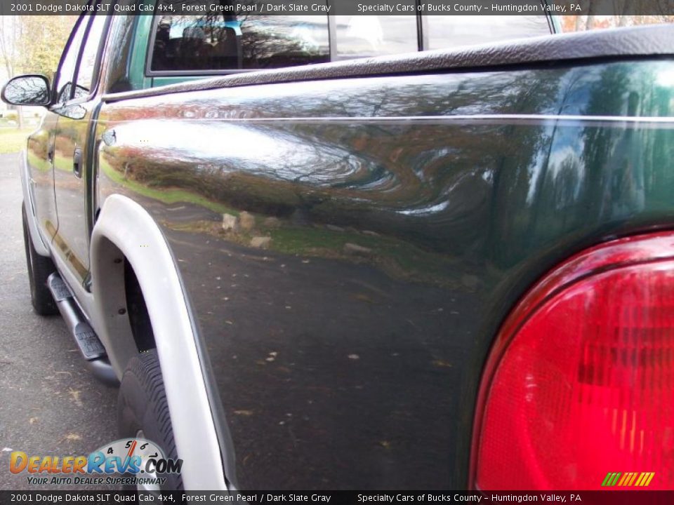 2001 Dodge Dakota SLT Quad Cab 4x4 Forest Green Pearl / Dark Slate Gray Photo #23