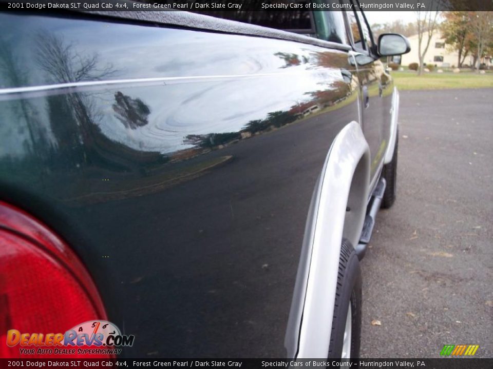 2001 Dodge Dakota SLT Quad Cab 4x4 Forest Green Pearl / Dark Slate Gray Photo #24