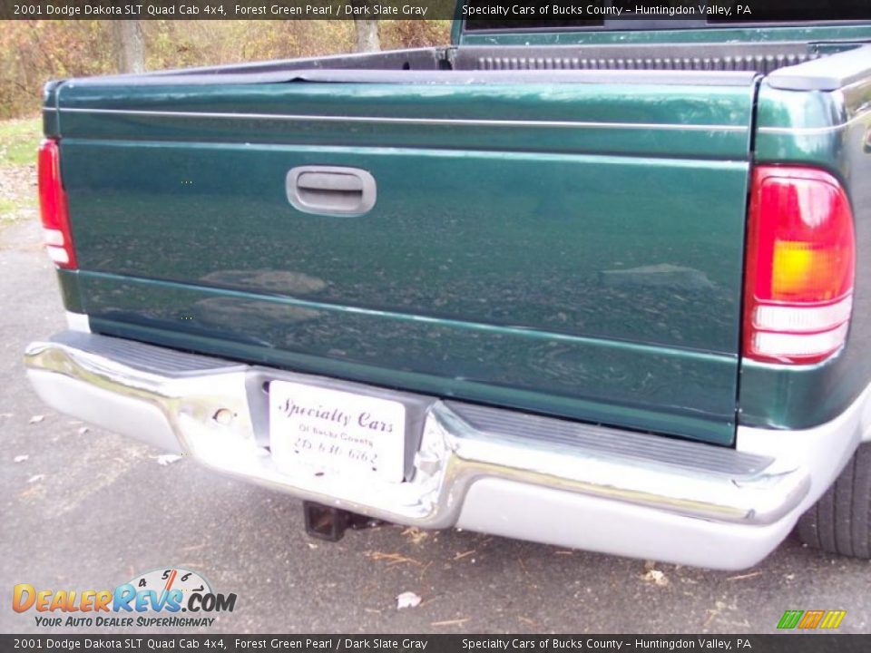 2001 Dodge Dakota SLT Quad Cab 4x4 Forest Green Pearl / Dark Slate Gray Photo #25