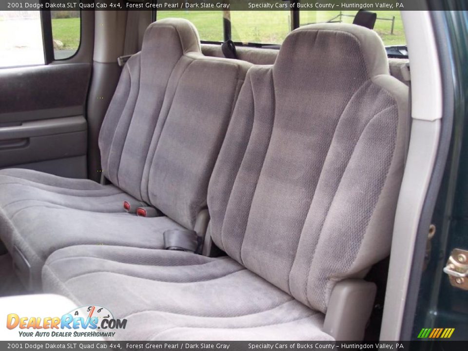 Dark Slate Gray Interior - 2001 Dodge Dakota SLT Quad Cab 4x4 Photo #33