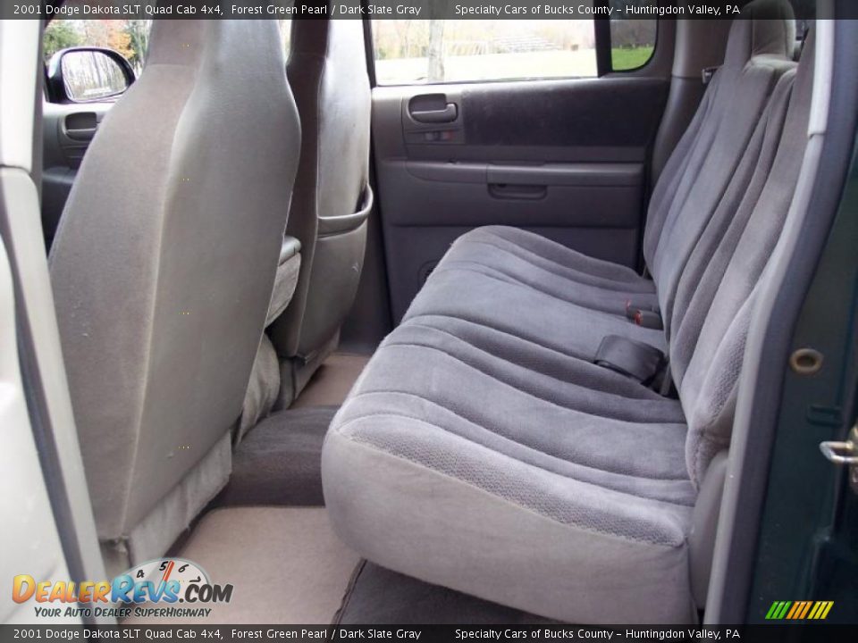 Dark Slate Gray Interior - 2001 Dodge Dakota SLT Quad Cab 4x4 Photo #34