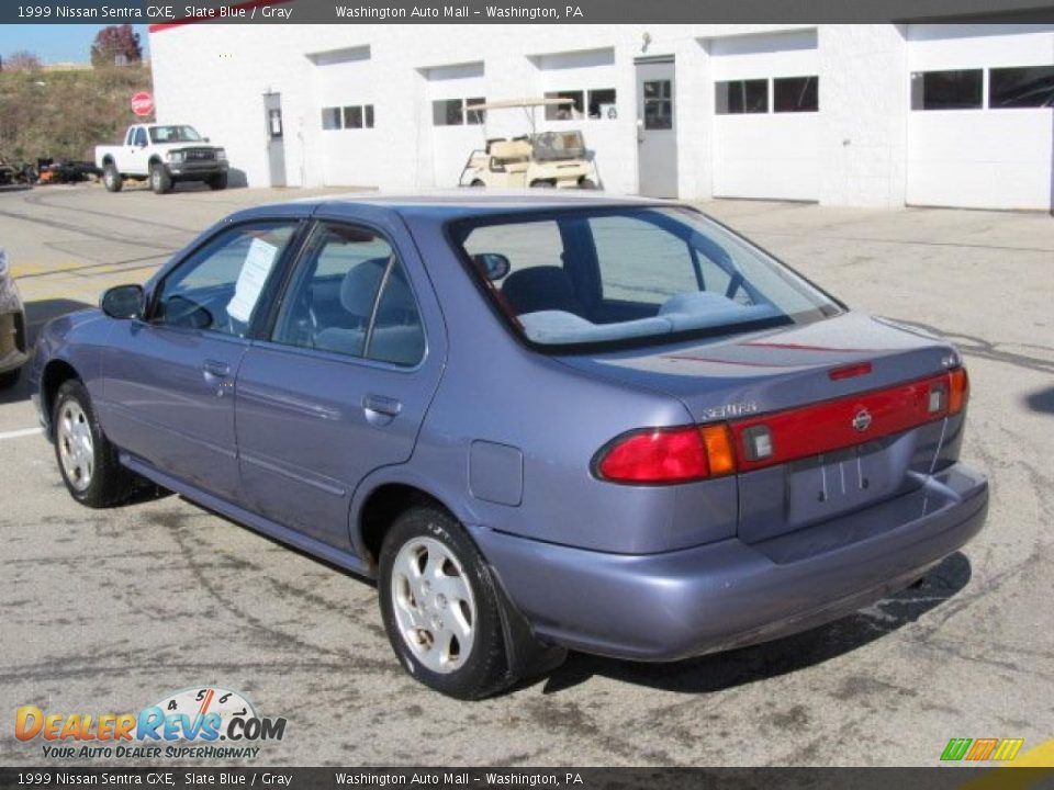 1999 Nissan Sentra GXE Slate Blue / Gray Photo #3