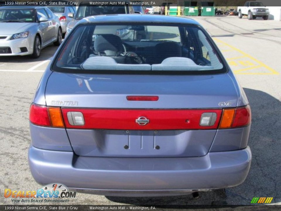 1999 Nissan Sentra GXE Slate Blue / Gray Photo #4