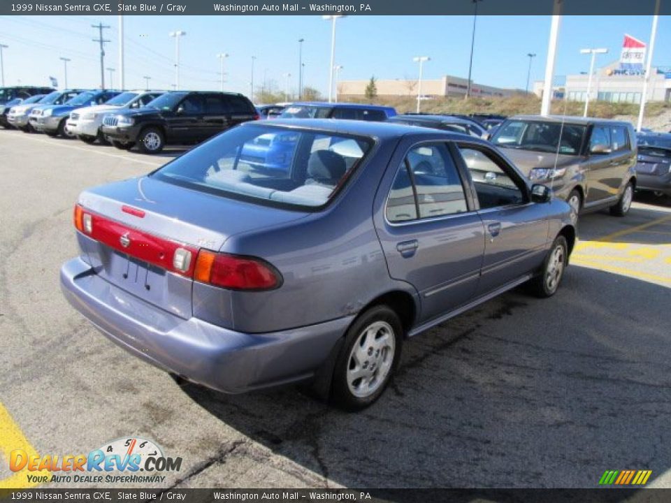 1999 Nissan Sentra GXE Slate Blue / Gray Photo #5