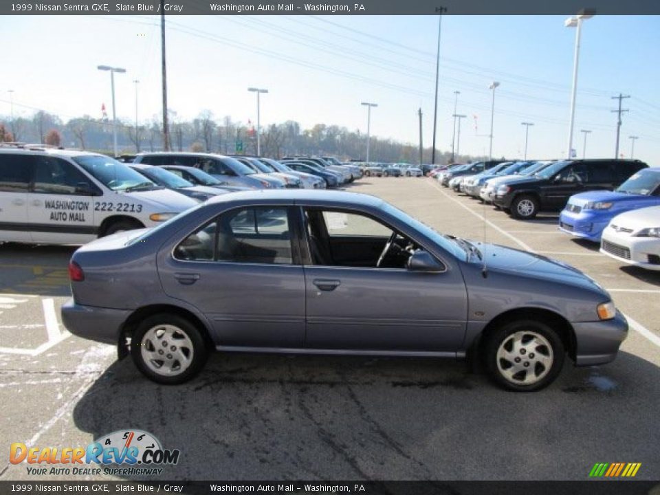 1999 Nissan Sentra GXE Slate Blue / Gray Photo #6