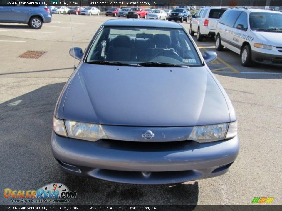 1999 Nissan Sentra GXE Slate Blue / Gray Photo #8