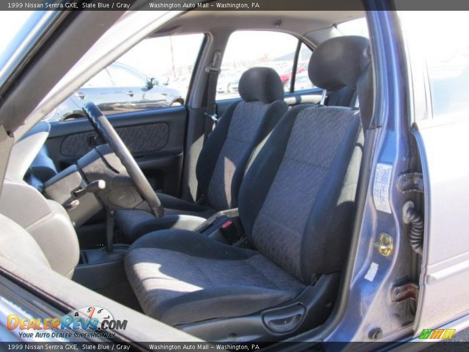 1999 Nissan Sentra GXE Slate Blue / Gray Photo #9