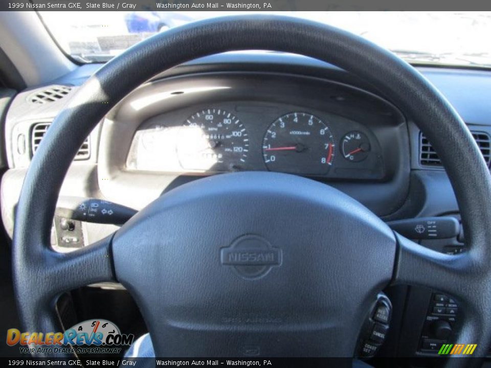 1999 Nissan Sentra GXE Slate Blue / Gray Photo #13