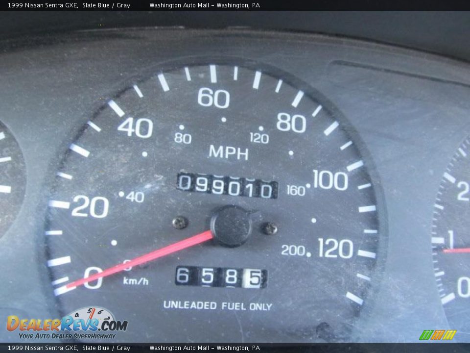 1999 Nissan Sentra GXE Slate Blue / Gray Photo #20