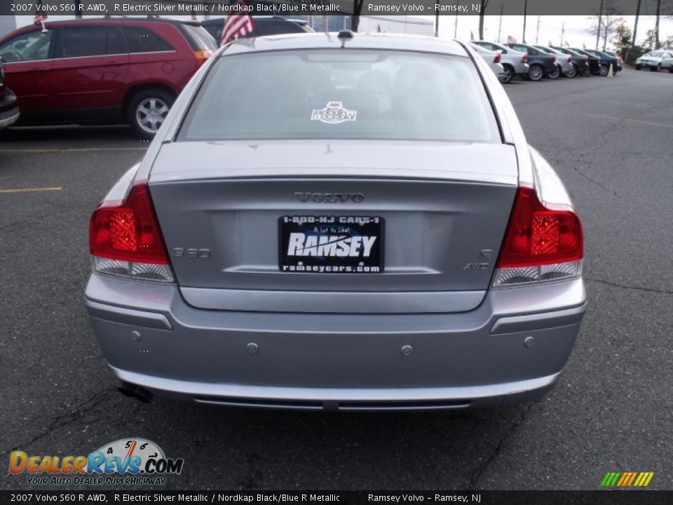2007 Volvo S60 R AWD R Electric Silver Metallic / Nordkap Black/Blue R Metallic Photo #4