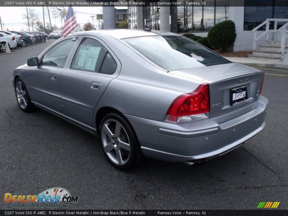 2007 Volvo S60 R AWD R Electric Silver Metallic / Nordkap Black/Blue R Metallic Photo #5