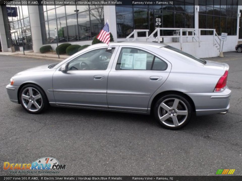 2007 Volvo S60 R AWD R Electric Silver Metallic / Nordkap Black/Blue R Metallic Photo #6