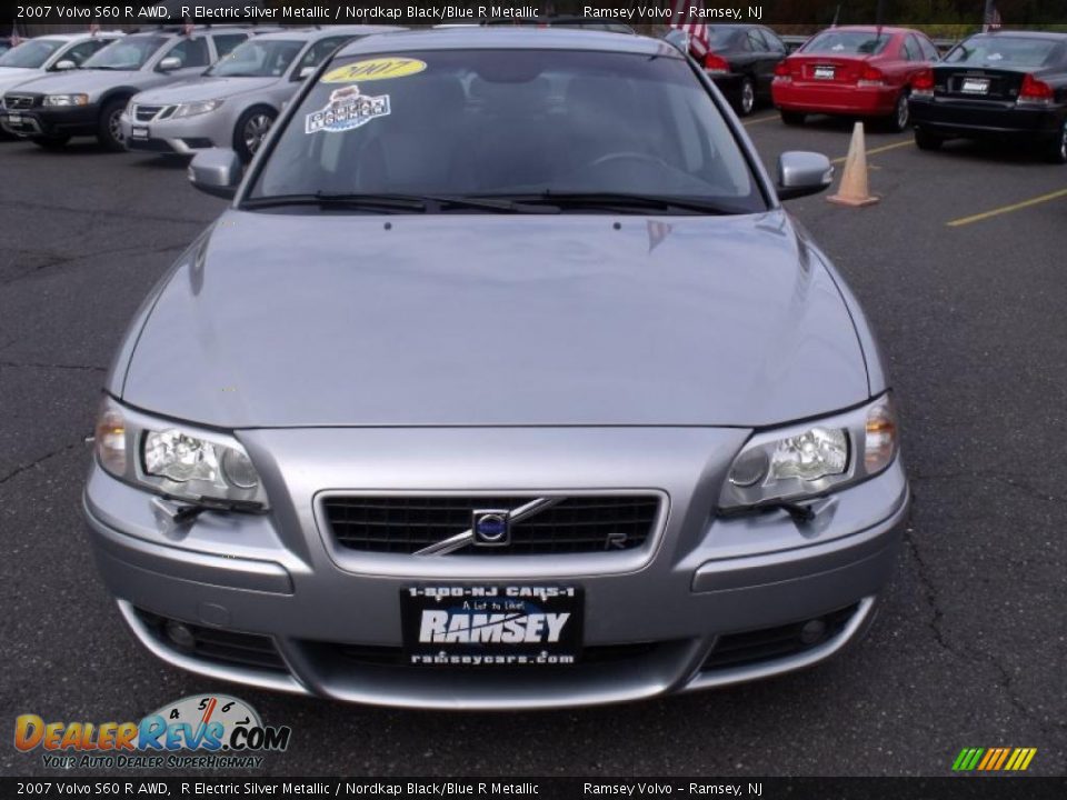 2007 Volvo S60 R AWD R Electric Silver Metallic / Nordkap Black/Blue R Metallic Photo #8