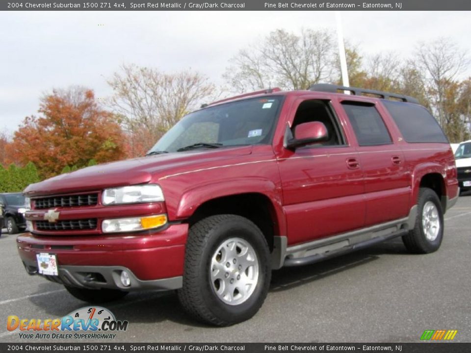 2004 Chevrolet Suburban 1500 Z71 4x4 Sport Red Metallic / Gray/Dark Charcoal Photo #1