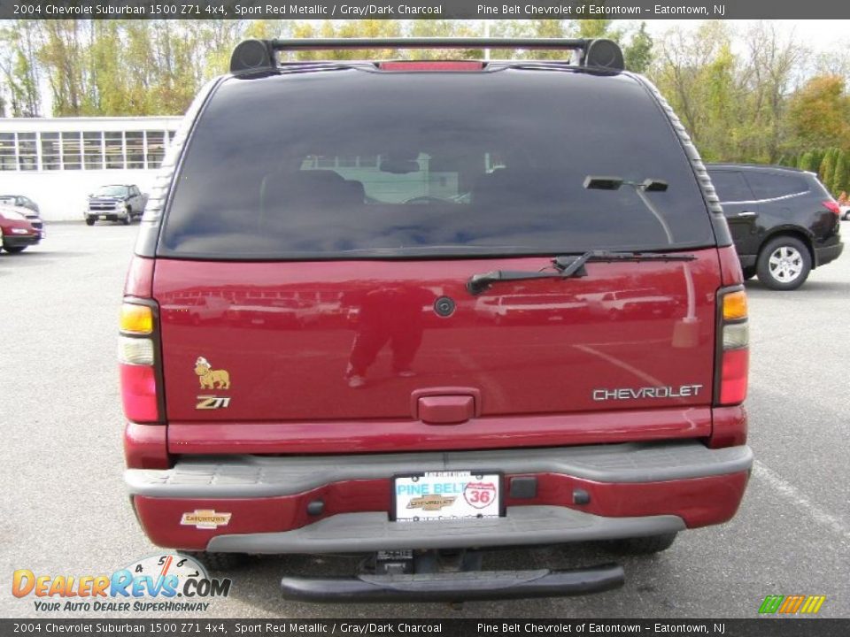 2004 Chevrolet Suburban 1500 Z71 4x4 Sport Red Metallic / Gray/Dark Charcoal Photo #6