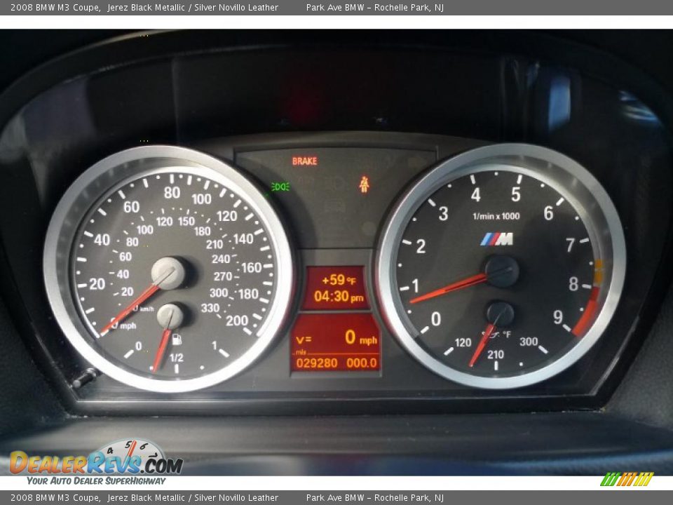 2008 BMW M3 Coupe Gauges Photo #9