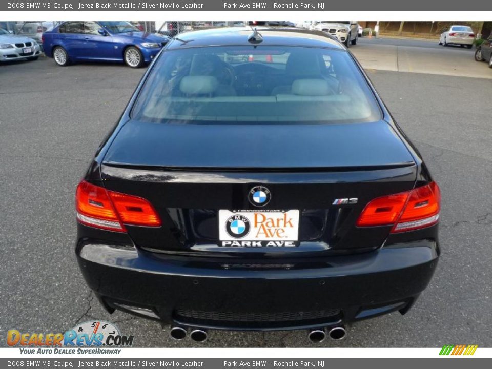 2008 BMW M3 Coupe Jerez Black Metallic / Silver Novillo Leather Photo #12