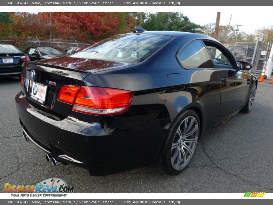 2008 BMW M3 Coupe Jerez Black Metallic / Silver Novillo Leather Photo #16