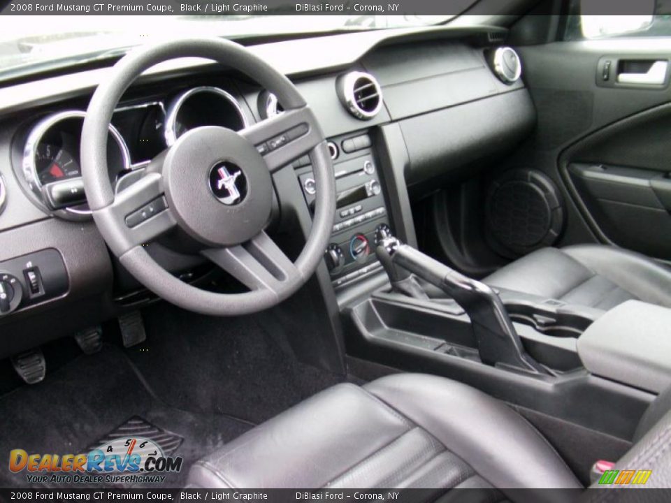 Light Graphite Interior 2008 Ford Mustang Gt Premium Coupe