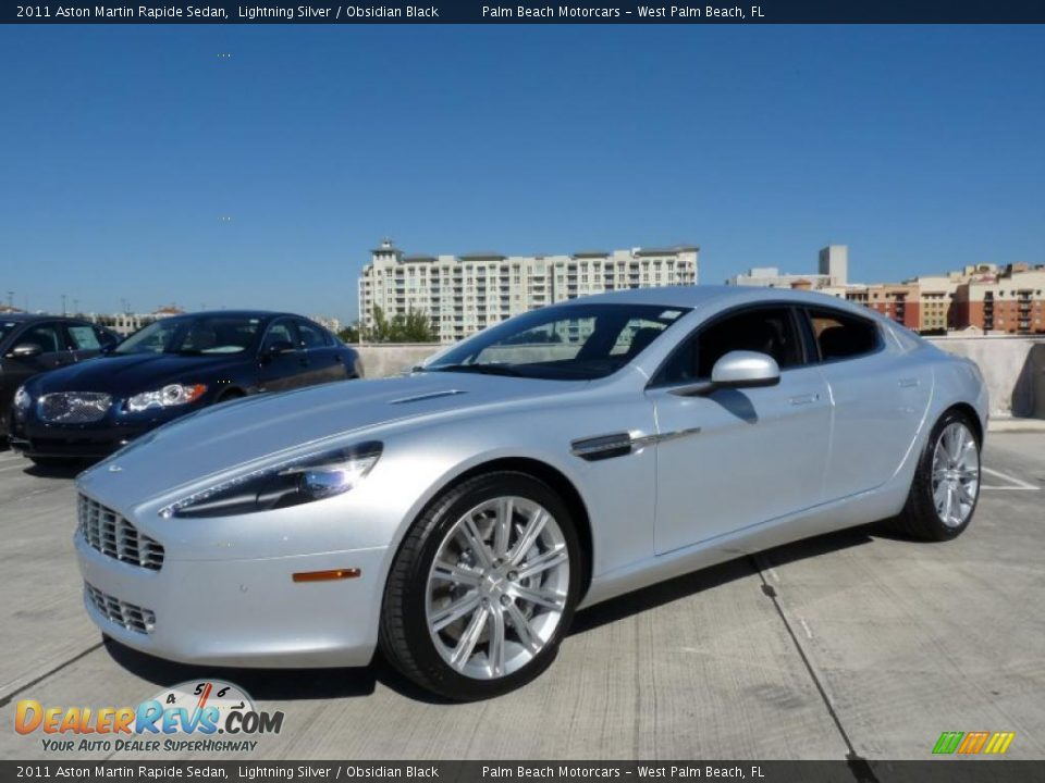 Front 3/4 View of 2011 Aston Martin Rapide Sedan Photo #3