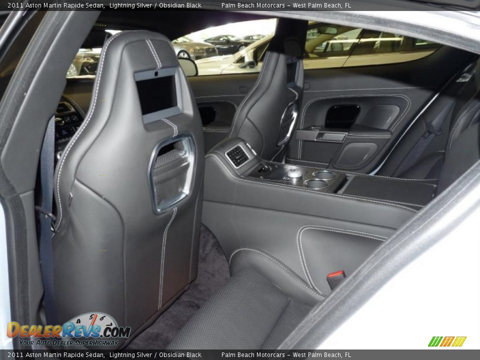 Obsidian Black Interior - 2011 Aston Martin Rapide Sedan Photo #13