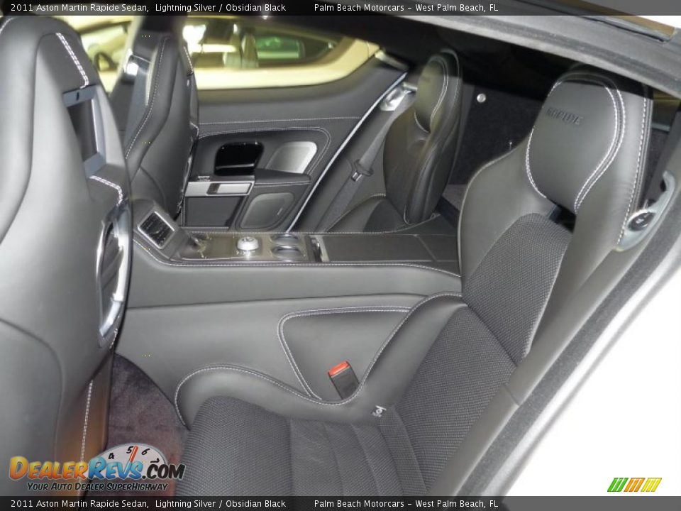 Obsidian Black Interior - 2011 Aston Martin Rapide Sedan Photo #14