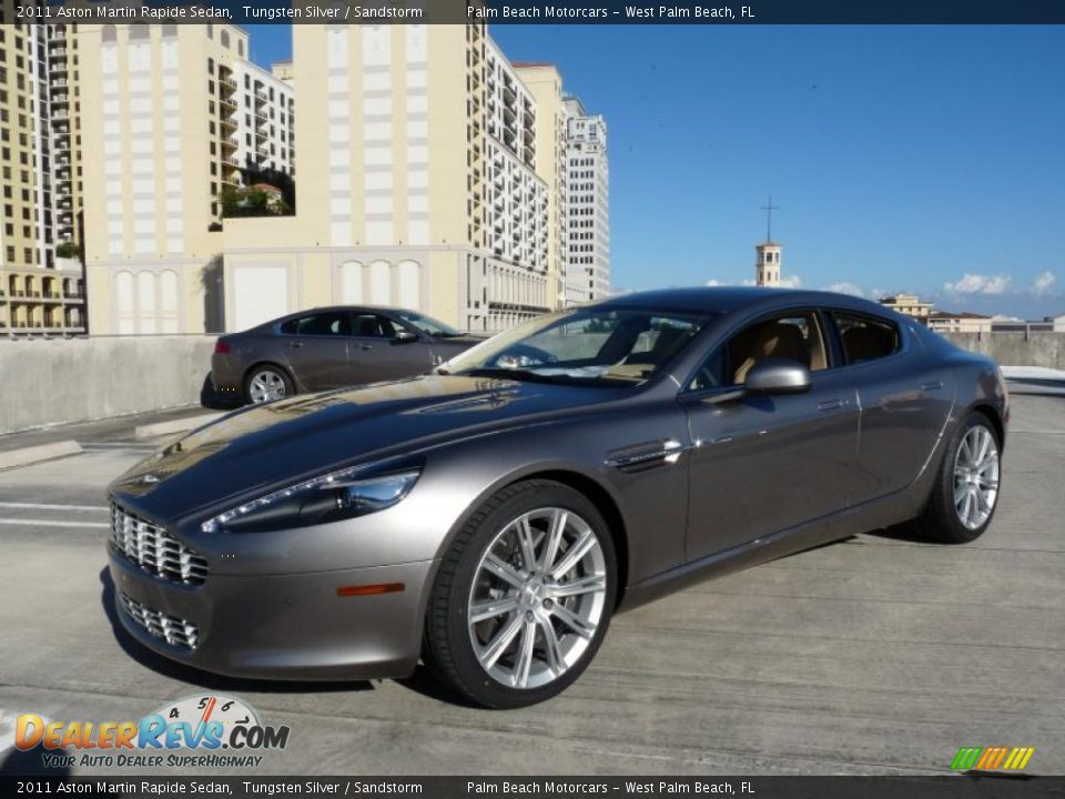 Front 3/4 View of 2011 Aston Martin Rapide Sedan Photo #3