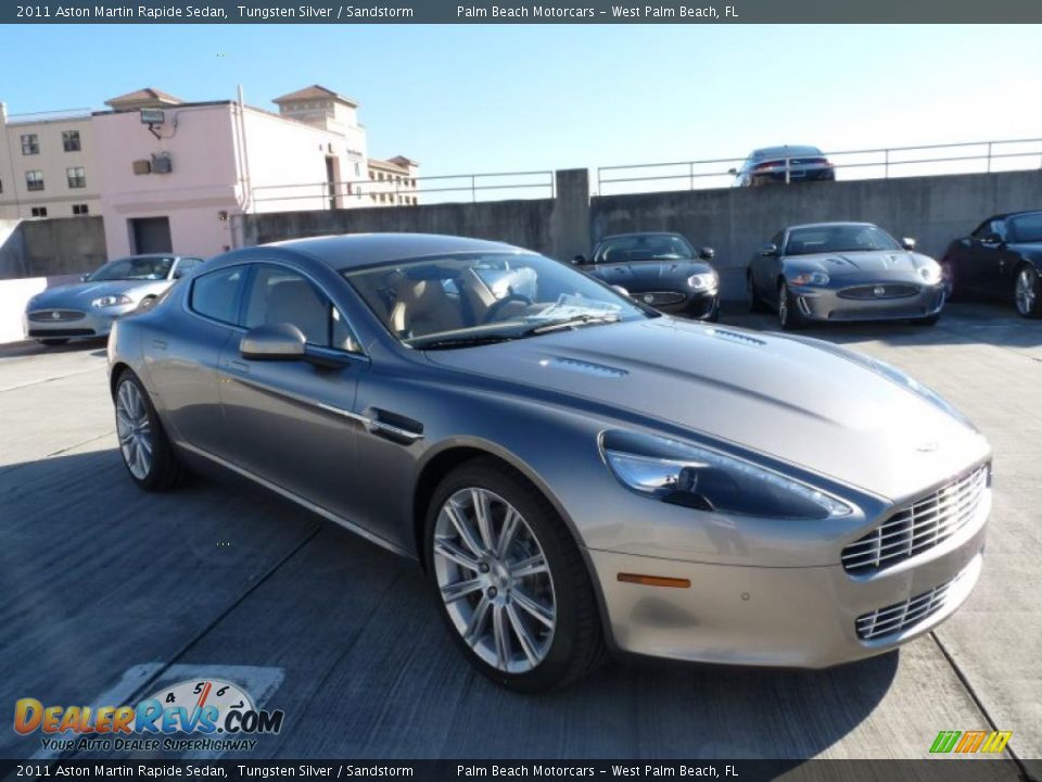 2011 Aston Martin Rapide Sedan Tungsten Silver / Sandstorm Photo #7