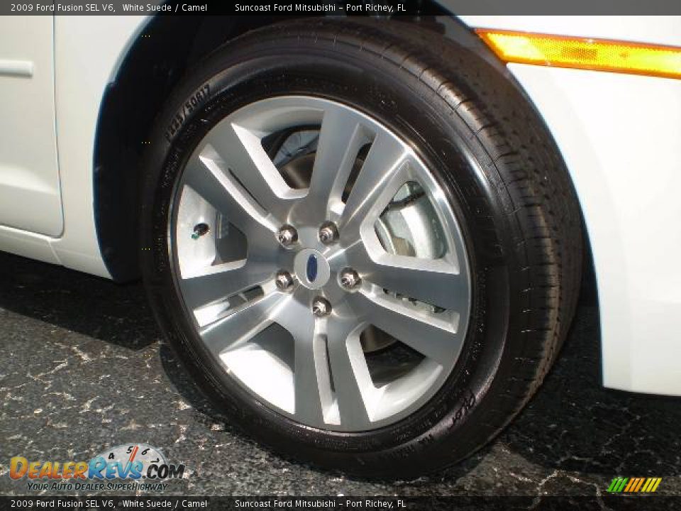 2009 Ford Fusion SEL V6 White Suede / Camel Photo #6