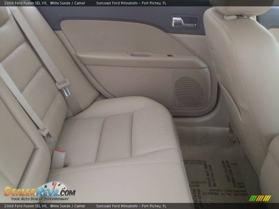 2009 Ford Fusion SEL V6 White Suede / Camel Photo #8