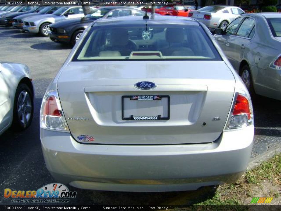 2009 Ford Fusion SE Smokestone Metallic / Camel Photo #4