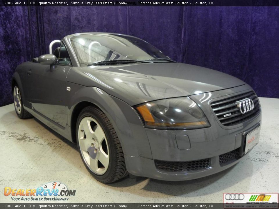 2002 Audi TT 1.8T quattro Roadster Nimbus Grey Pearl Effect / Ebony Photo #1