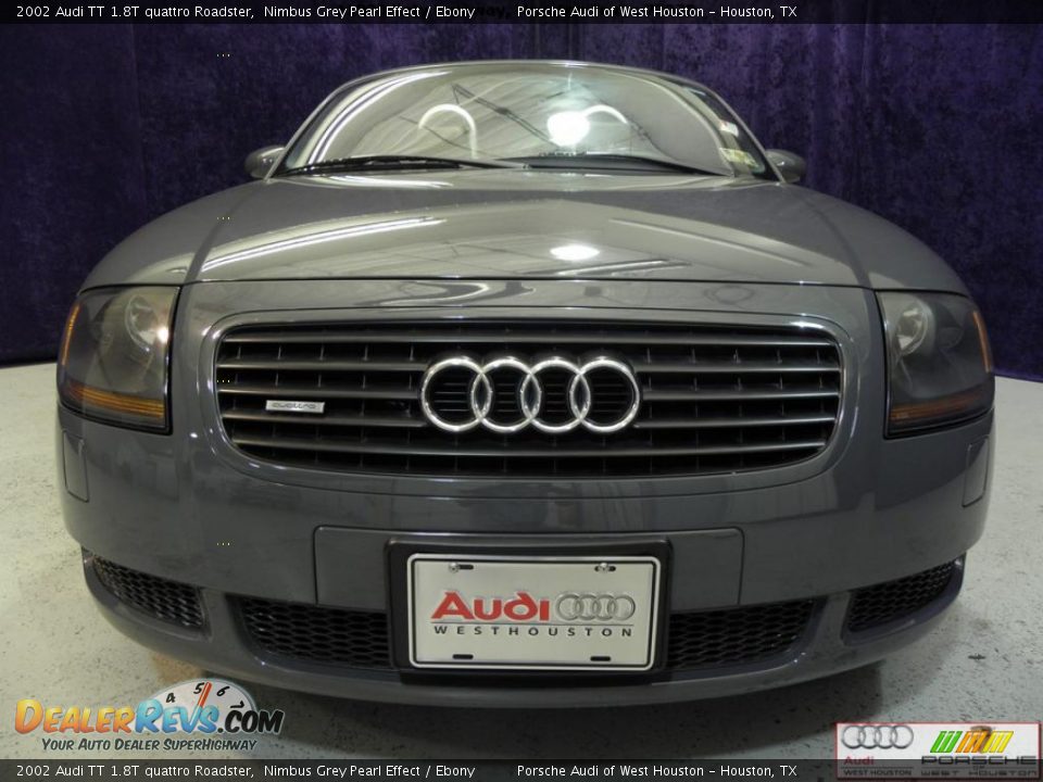 2002 Audi TT 1.8T quattro Roadster Nimbus Grey Pearl Effect / Ebony Photo #13