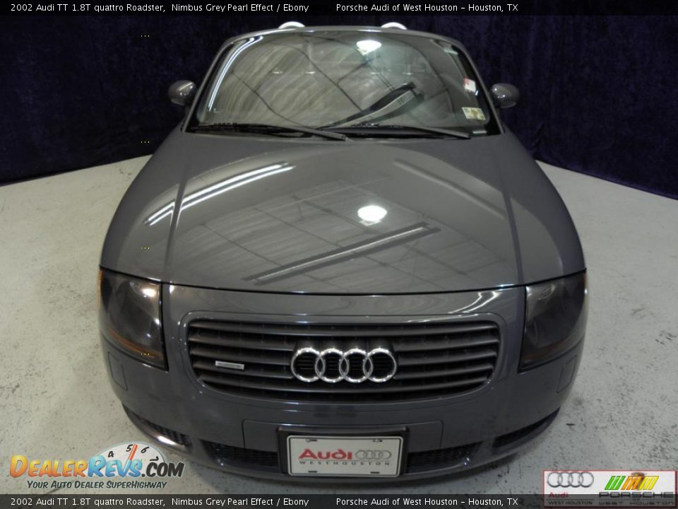 2002 Audi TT 1.8T quattro Roadster Nimbus Grey Pearl Effect / Ebony Photo #14