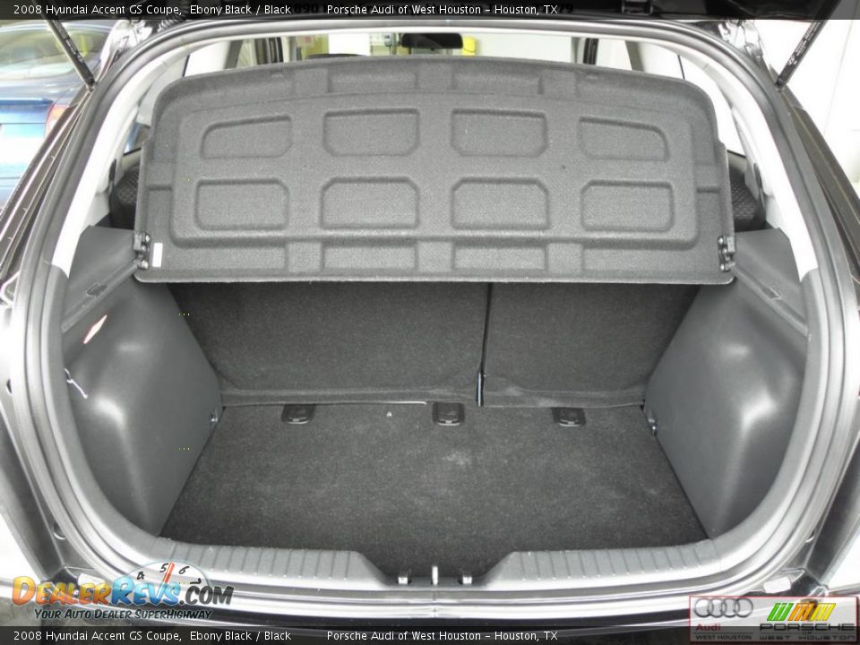 2008 Hyundai Accent GS Coupe Ebony Black / Black Photo #12