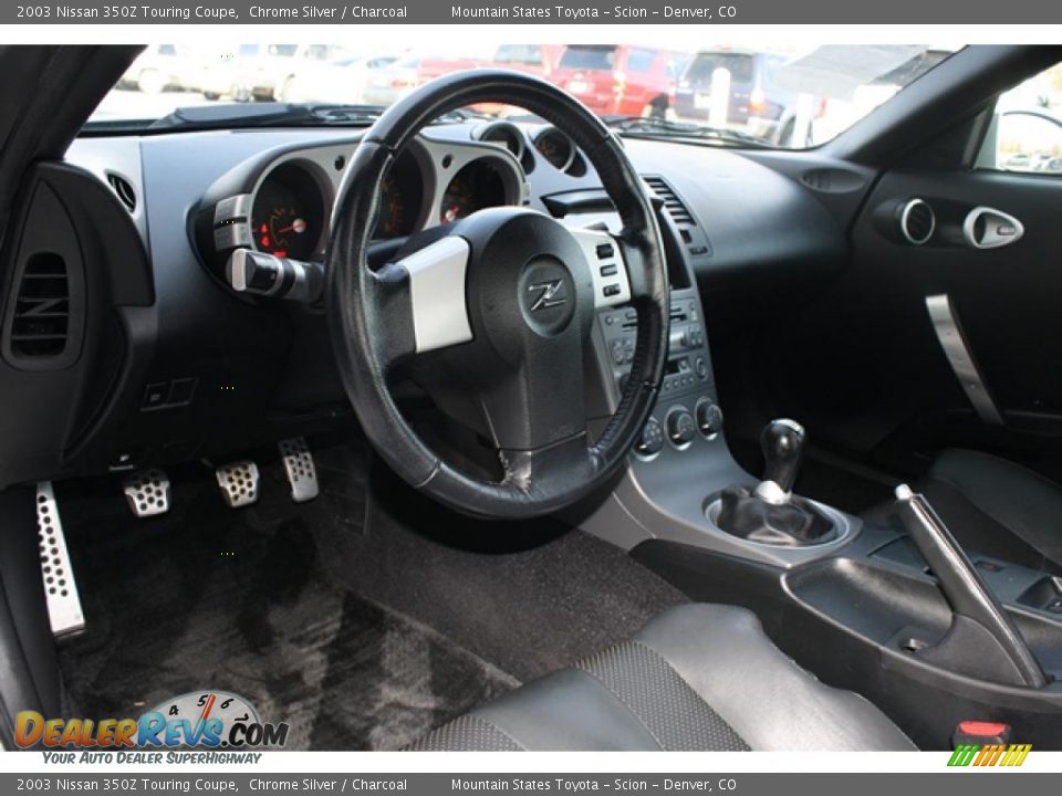 Charcoal Interior 2003 Nissan 350z Touring Coupe Photo 8