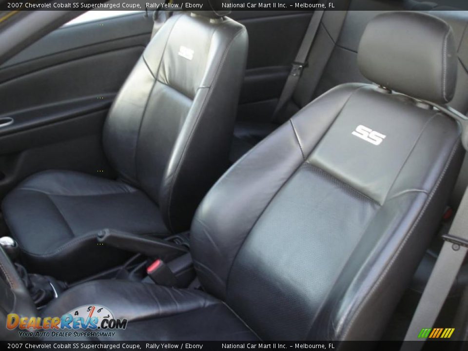 Ebony Interior - 2007 Chevrolet Cobalt SS Supercharged Coupe Photo #9