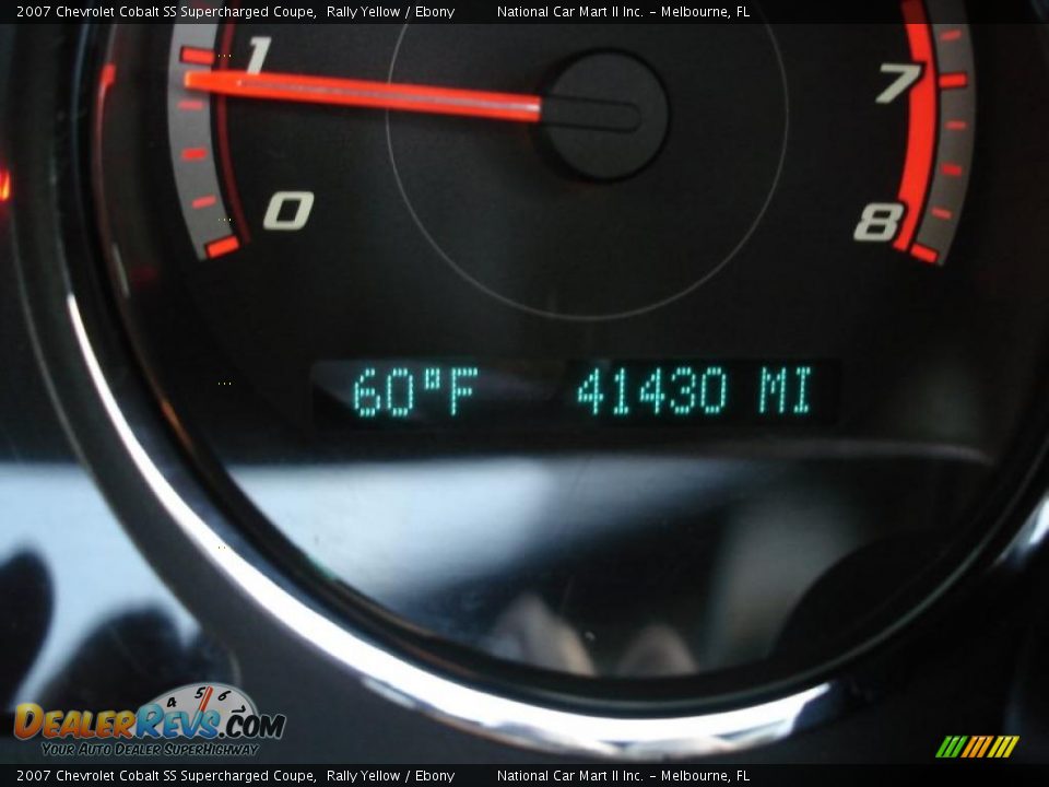 2007 Chevrolet Cobalt SS Supercharged Coupe Rally Yellow / Ebony Photo #15