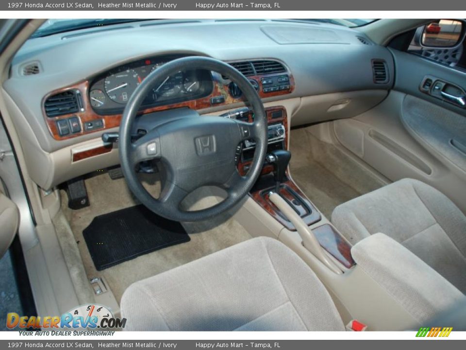 Ivory Interior - 1997 Honda Accord LX Sedan Photo #10