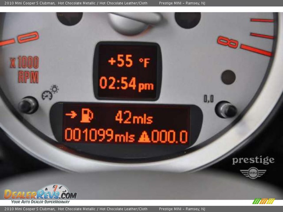 2010 Mini Cooper S Clubman Hot Chocolate Metallic / Hot Chocolate Leather/Cloth Photo #14