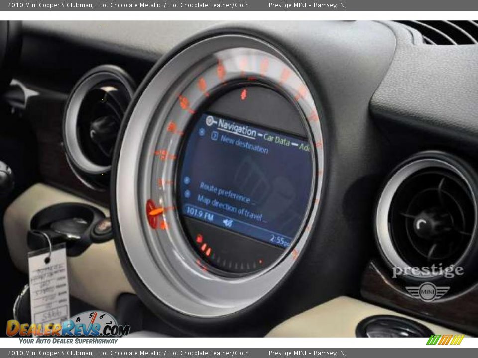 2010 Mini Cooper S Clubman Hot Chocolate Metallic / Hot Chocolate Leather/Cloth Photo #16